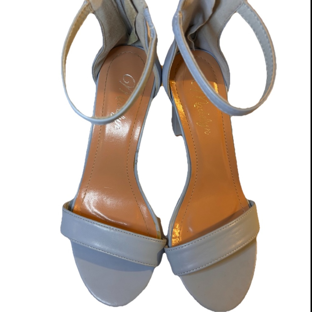 Madelyn Kitten Heels, Women’s Shoes, Pastel Baby Blue, Low Heel, Bridal, Size 6